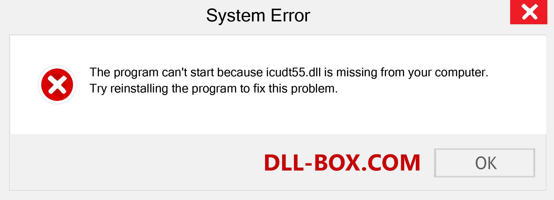  icudt55.dll file is missing?. Download for Windows 7, 8, 10 - Fix  icudt55 dll Missing Error on Windows, photos, images